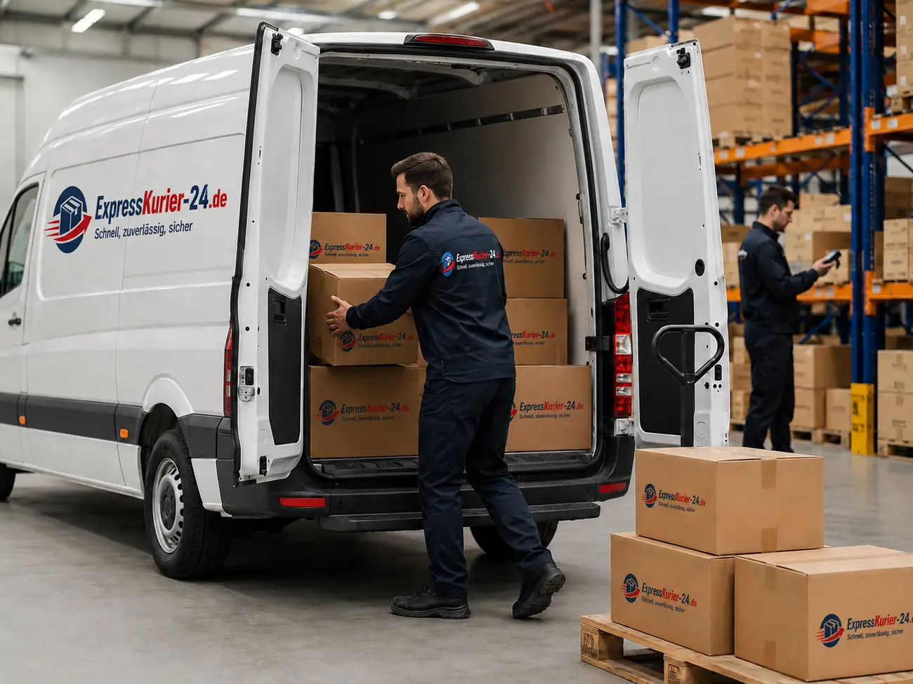 Beladung und Transportvorbereitung